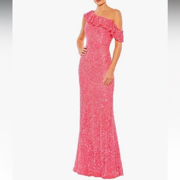 Mac Duggal 5611 One Shoulder Dress for Evening - Elegant Formal AUTHENTIC - Picture 1 of 9